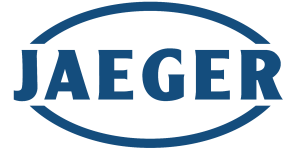 JAEGER Logo blau, transparent PNG